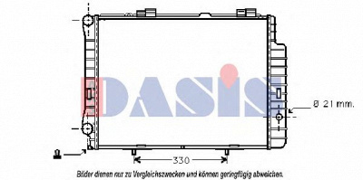 AKS DASIS 121110n -  Радиатор, охлаждение двигателя